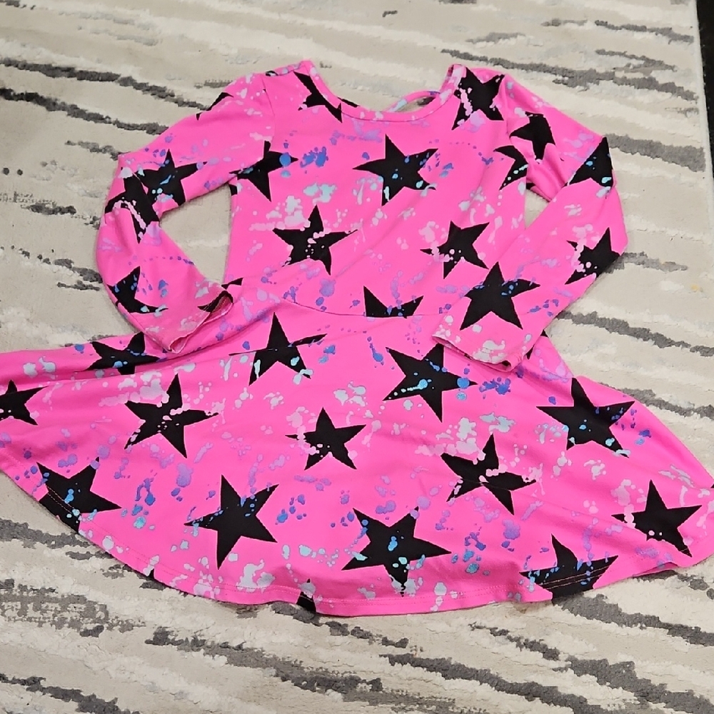 Pixie LANE Pink Star Patterned Dress
